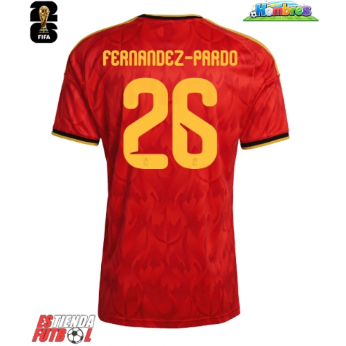 Bélgica Matias Fernandez-Pardo #26 Primera Equipación Mundial 2026 Manga Corta